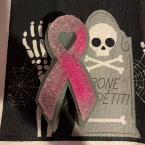 Pink Glitter Ribbon (Freshie)